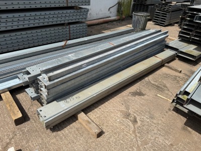 APPROX. 29No. ASSORTED LENGTHS 165mm GALVANISED CHANNEL