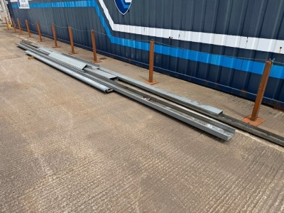 APPROX. 9No. VARIOUS LENGTHS & DEPTHS GALVANISED CHANNEL