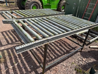 APPROX. 2500mm x 1130mm ROLLER TABLE