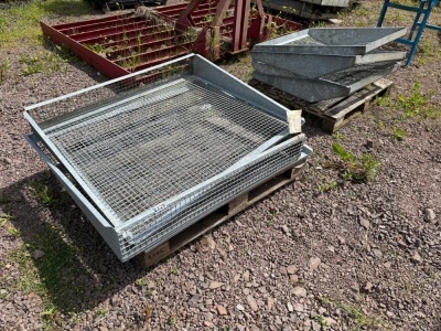 7No. GALVANISED WINDOW GRILLS
