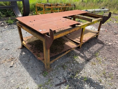 APPROX. 2500mm x 1250mm WELDING TABLE