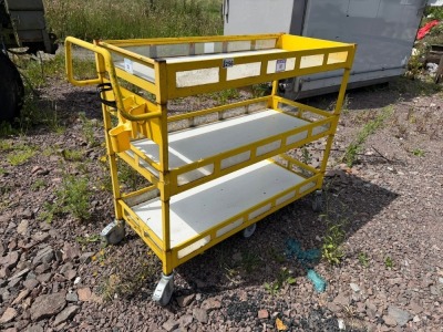 APPROX. 4ft x 2ft MOBILE TROLLEY