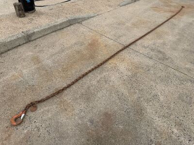 APPROX. 20ft&nbsp; CHAIN, HOOKS