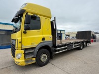 DAF CF EURO 6 410 26 TON 6x2 BEAVERTAIL PLANT LORRY ON AIR - 5