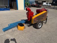 UNUSED 150mm SELF PRIMING WATER PUMP & HOSES - 5