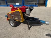 UNUSED 150mm SELF PRIMING WATER PUMP & HOSES - 7