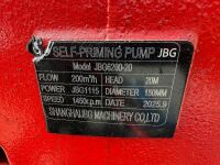 UNUSED 150mm SELF PRIMING WATER PUMP & HOSES - 9