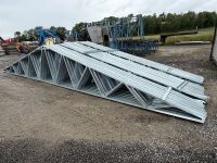24No. APPROX. 10400mm x 1450mm GALVANISED METAL ROOF TRUSSES