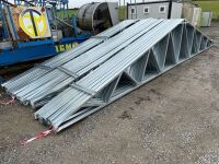 24No. APPROX. 10400mm x 1450mm GALVANISED METAL ROOF TRUSSES - 2