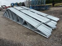 24No. APPROX. 10400mm x 1450mm GALVANISED METAL ROOF TRUSSES - 7