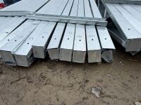 24No. APPROX. 10400mm x 1450mm GALVANISED METAL ROOF TRUSSES - 12