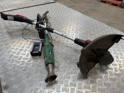 CORDLESS STRIMMER & 240v WEED BURNER