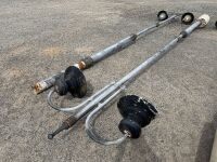 2No. APPROX. 7m LIGHT POLES & 4No. LANTERN STYLE LIGHTS
