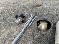 2No. APPROX. 7m LIGHT POLES & 4No. LANTERN STYLE LIGHTS - 3