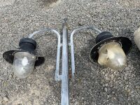 2No. APPROX. 7m LIGHT POLES & 4No. LANTERN STYLE LIGHTS - 4