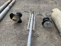 2No. APPROX. 7m LIGHT POLES & 4No. LANTERN STYLE LIGHTS - 6