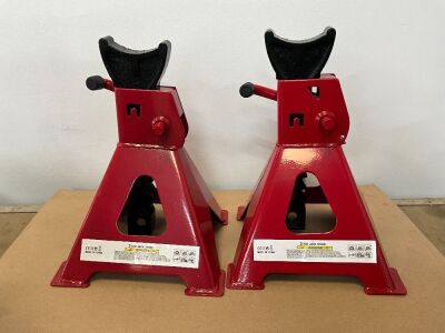 2No. UNUSED 3 TON AXLE STANDS &nbsp;