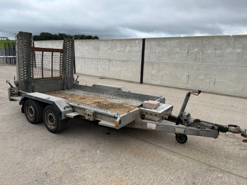 BRIAN JAMES 10FT8' X 5FT10' 3.5 TON TWIN AXLE PLANT TRAILER
