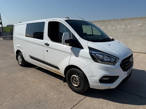 FORD TRANSIT CUSTOM 300 L2 LOW ROOF 2.0 ECOBLUE 130PS CREW VAN