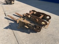 DROMORE PALLET FORKS ATTACHMENT TO SUIT 10-14 TON EXCAVATOR&nbsp; - 5