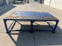 APPROX. 2500mm X 1500mm X 770mm METAL WORK BENCH / STAND - 4