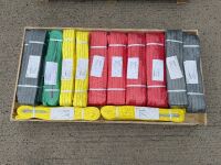WOODEN CRATE TO INC. ASSORTED UNUSED LIFTING SLINGS