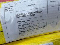 WOODEN CRATE TO INC. ASSORTED UNUSED LIFTING SLINGS - 4