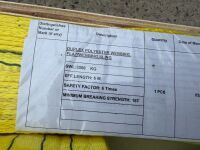 WOODEN CRATE TO INC. ASSORTED UNUSED LIFTING SLINGS - 5