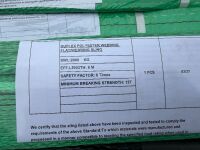WOODEN CRATE TO INC. ASSORTED UNUSED LIFTING SLINGS - 6