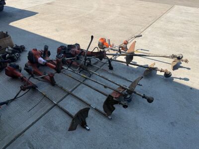 APPROX. 9No. ASSORTED PETROL STRIMMERS & PARTS