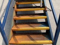 APPROX. 13 TREAD METAL FIRE ESCAPE STAIRCASE & LANDING - 5