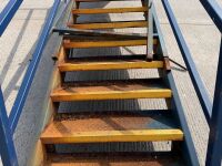 APPROX. 13 TREAD METAL FIRE ESCAPE STAIRCASE & LANDING - 6