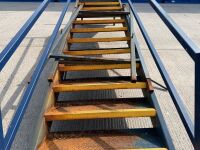 APPROX. 13 TREAD METAL FIRE ESCAPE STAIRCASE & LANDING - 7