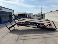 APPROX. 13 TREAD METAL FIRE ESCAPE STAIRCASE & LANDING - 11