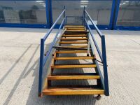 APPROX. 13 TREAD METAL FIRE ESCAPE STAIRCASE & LANDING - 13