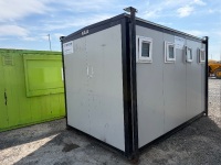 APPROX. 16ft x 8ft STEEL CLAD SHOWER BLOCK&nbsp;