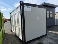 APPROX. 16ft x 8ft STEEL CLAD SHOWER BLOCK&nbsp; - 19
