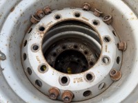 3No. 385/65R22.5 PART WORN TYRES & 10 STUD RIMS - 5