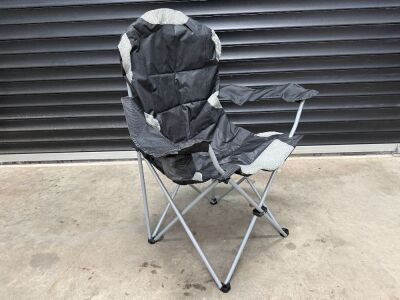 UNUSED FOLDABLE DELUXE CAMPING CHAIR