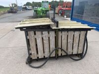 APPROX. 300 LITRE GRAVITY FEED STATIC FUEL BOWSER - 6