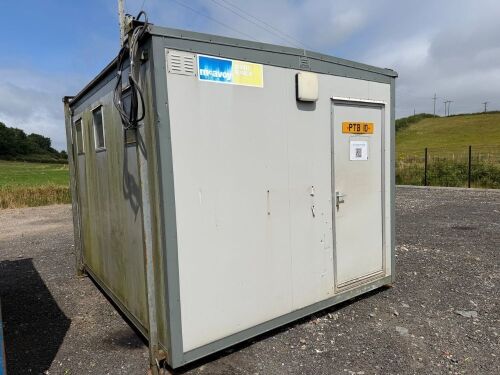 APPROX. 12ft x 10ft STEEL CLAD TOILET BLOCK