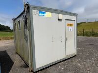 APPROX. 12ft x 10ft STEEL CLAD TOILET BLOCK