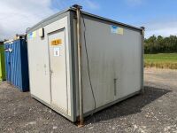 APPROX. 12ft x 10ft STEEL CLAD TOILET BLOCK - 3