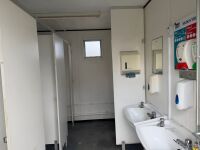 APPROX. 12ft x 10ft STEEL CLAD TOILET BLOCK - 8