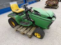JOHN DEERE GX355 RIDE ON DIESEL LAWNMOWER