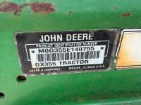 JOHN DEERE GX355 RIDE ON DIESEL LAWNMOWER - 18