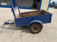 APPROX. 5ft x 3ft WOODEN TRAILER&nbsp; - 4