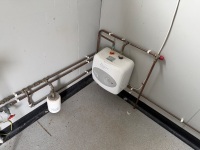 APPROX. 30ft x 12ft STEEL CLAD OFFICE / TOILET BLOCK - 17