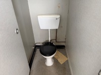 APPROX. 30ft x 12ft STEEL CLAD OFFICE / TOILET BLOCK - 18