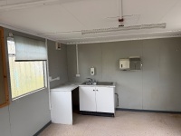 APPROX. 30ft x 12ft STEEL CLAD OFFICE / TOILET BLOCK - 30